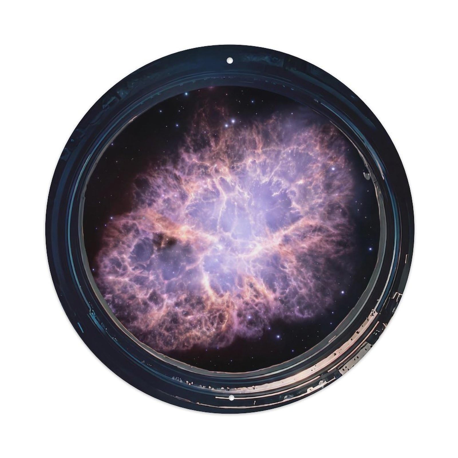 Lavender Reflection Nebula View Metal Tin Sign