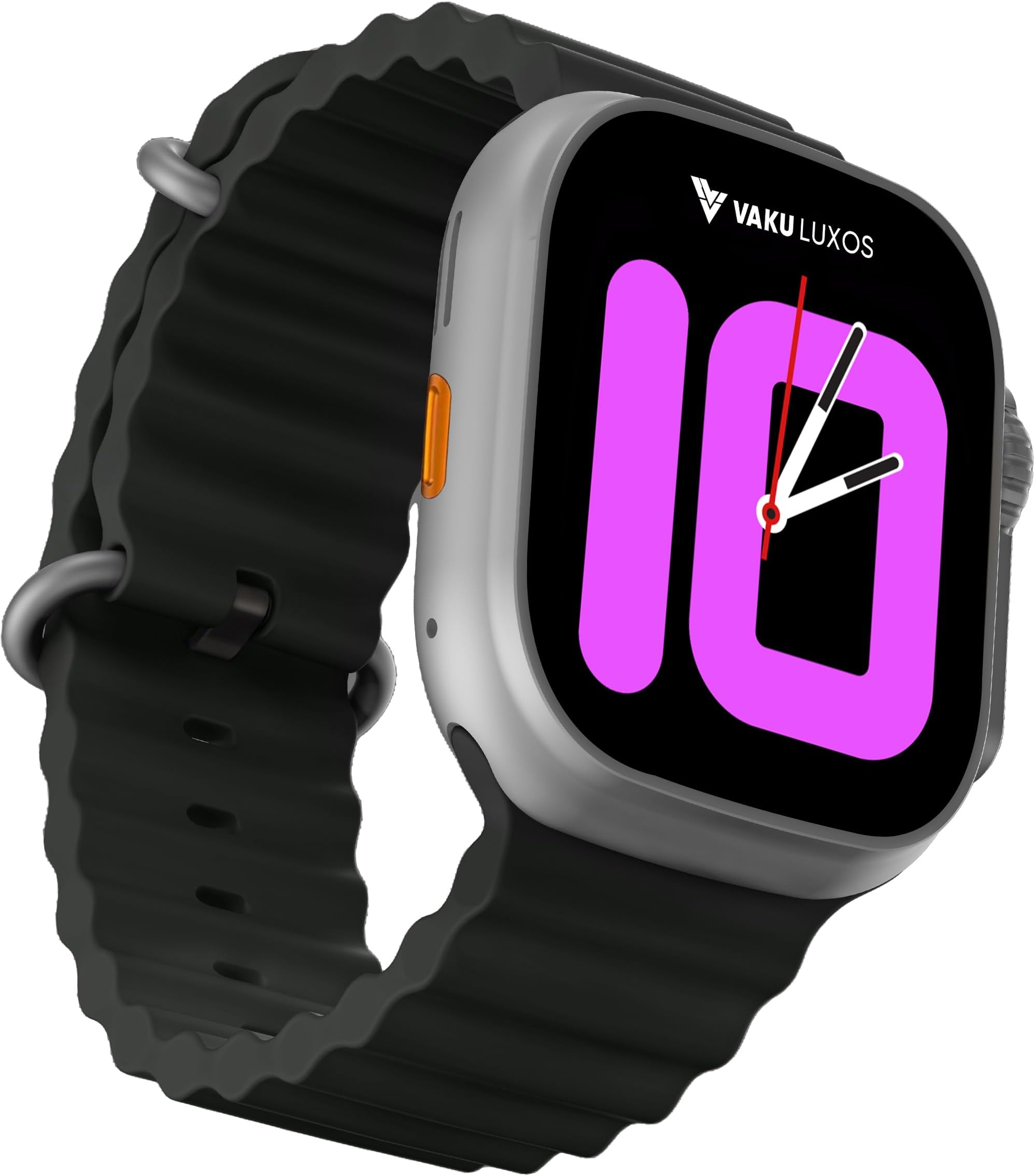 Advanced Bluetooth Calling Smartwatch with 1.99" HD Display Heart Rate & ECG Monitor, Unlimited Watch Faces 10+ Sports Modes, Sleep Tracker, Silicone Strap- Black