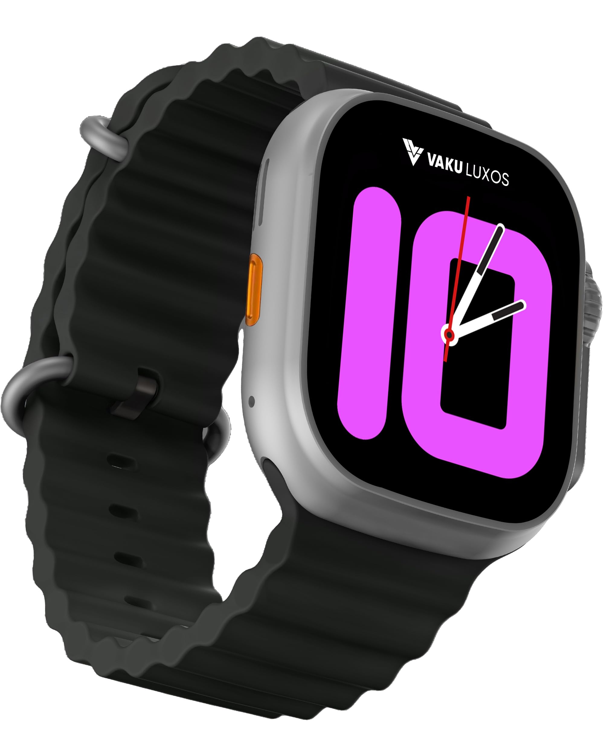 Advanced Bluetooth Calling Smartwatch with 1.99" HD Display Heart Rate & ECG Monitor, Unlimited Watch Faces 10+ Sports Modes, Sleep Tracker, Silicone Strap- Black