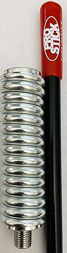 Miniatura 6 de Antena de radio CB negra de fibra de vidrio de 2 pies de 1000 vatios con resorte de acero inoxidable resistente