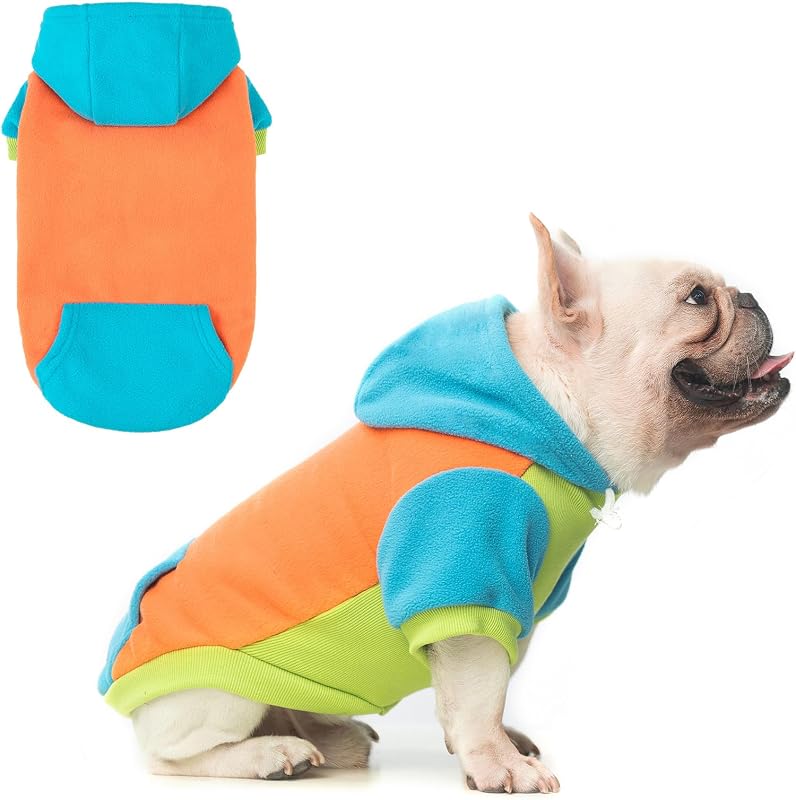 Moletom com Capuz para Cães BEAUTYZOO em Fleece com Bolso e Abertura para Guia, Tamanho Grande (L)