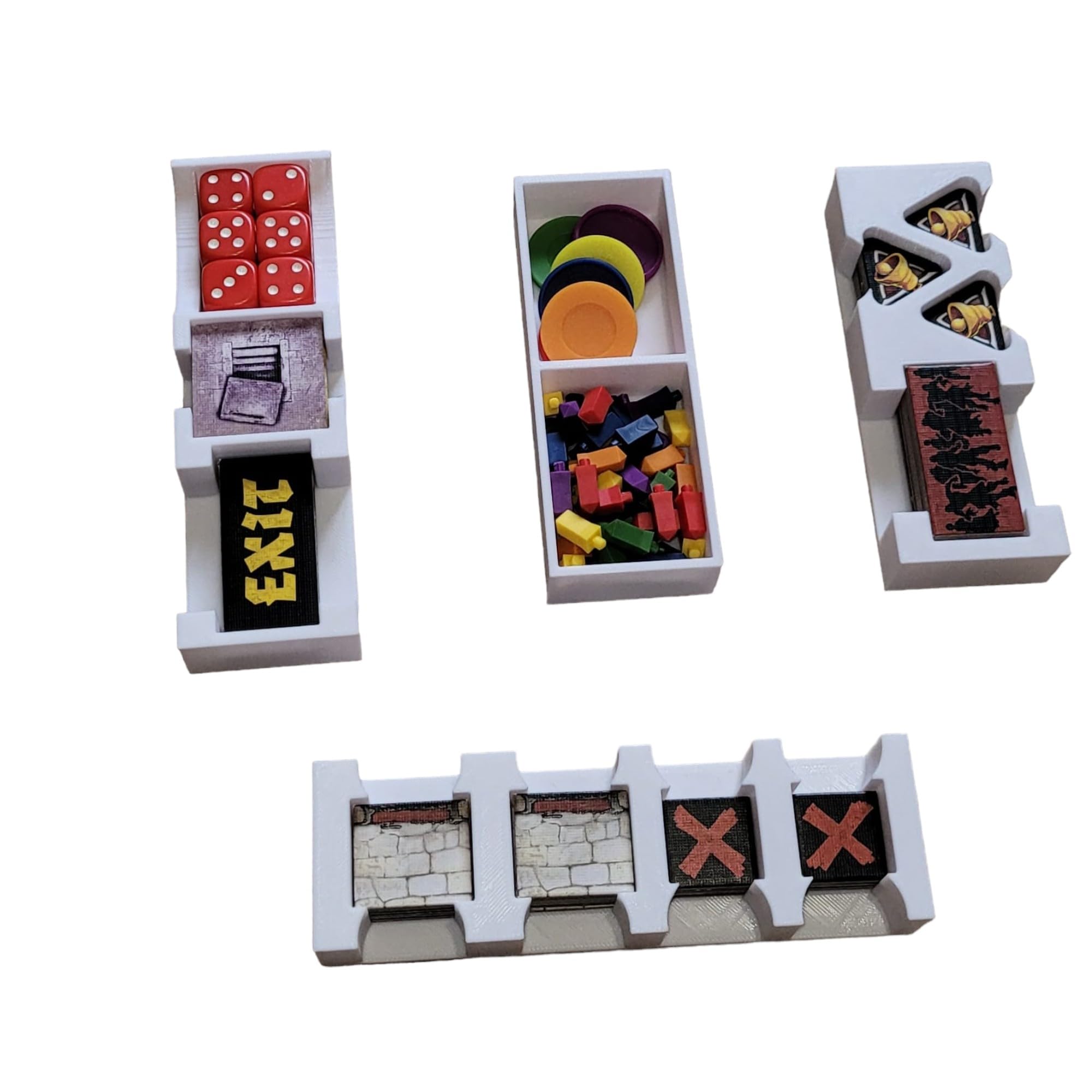 Générique Black Plague Zombicide Organizer Storage Insert (White)