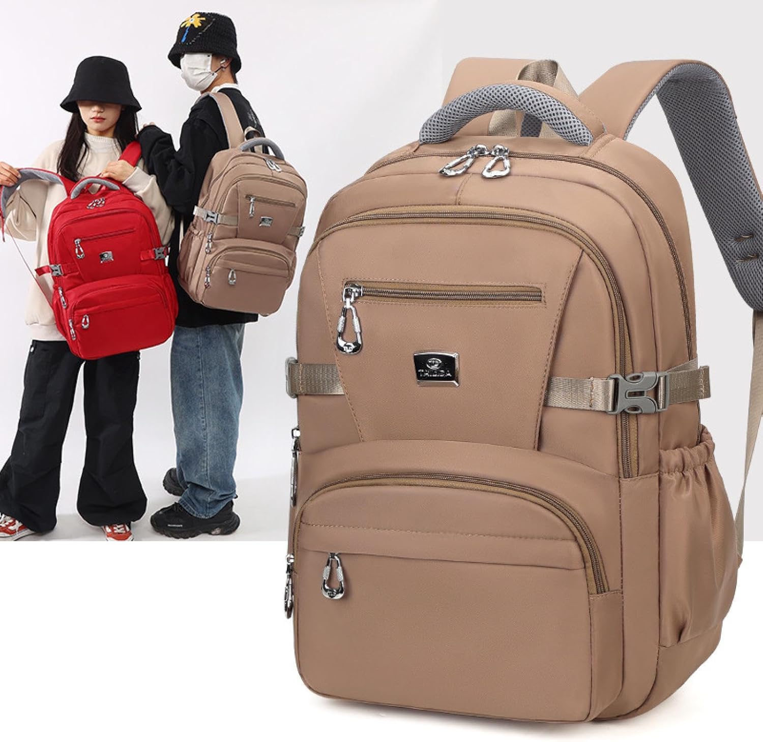 Lightweight and waterproof backpack(pink)