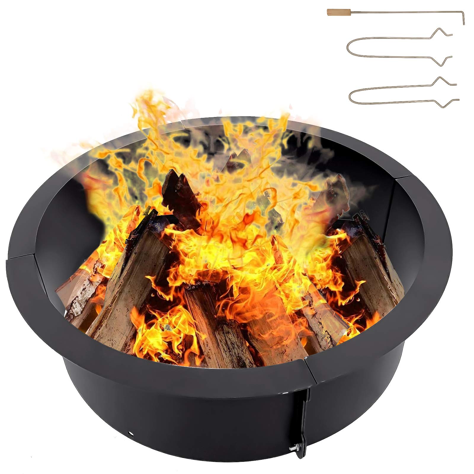 Buy Karpevta Fire Pit Ring 42x36x10 inches Fire Ring Insert for Fire