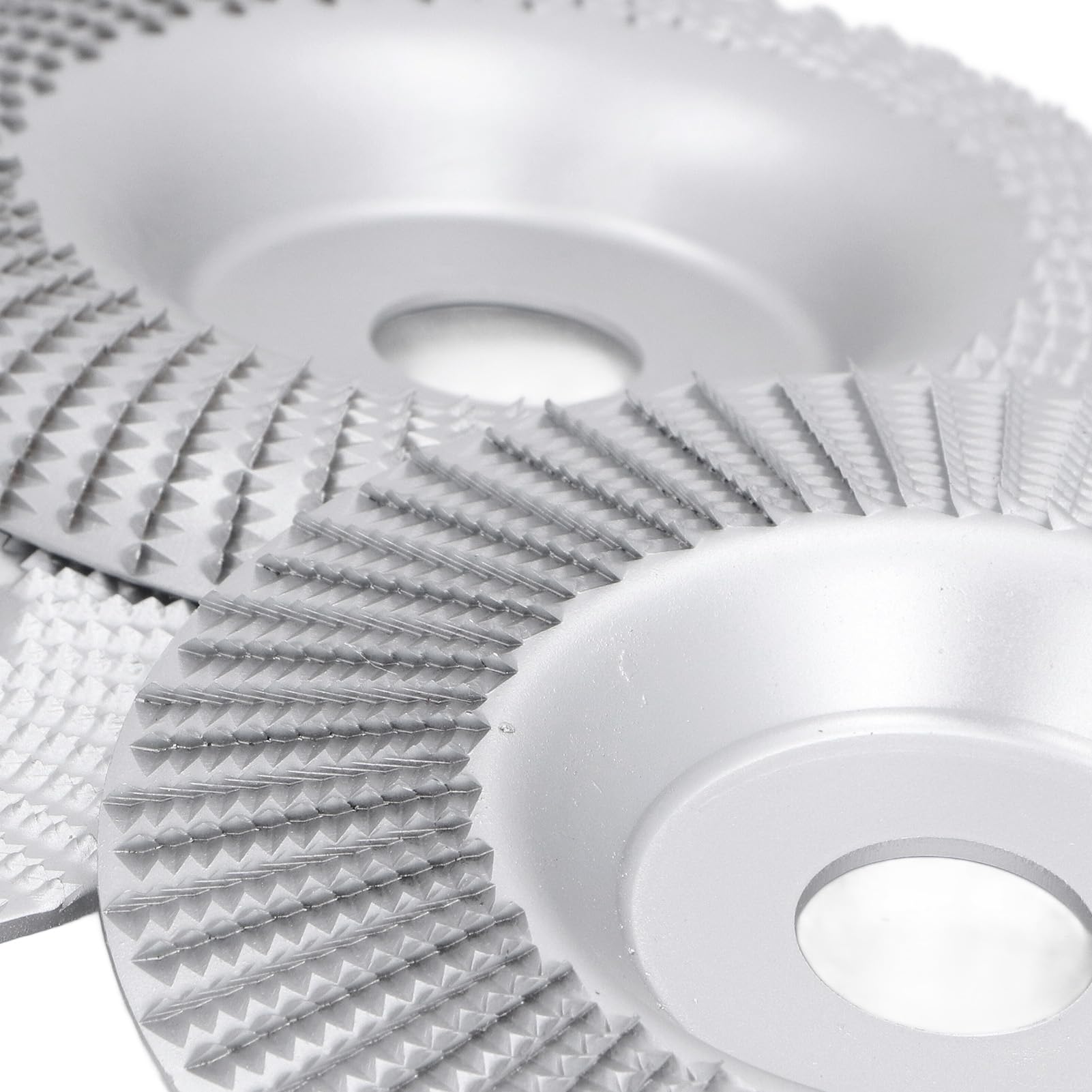 Gavigain 3 Piece Wood Carving Disc Set, Flat, Angled, Curved, High Performance Carbon Steel, Universal Compatibility for Woodworking, Grinding, Shaping