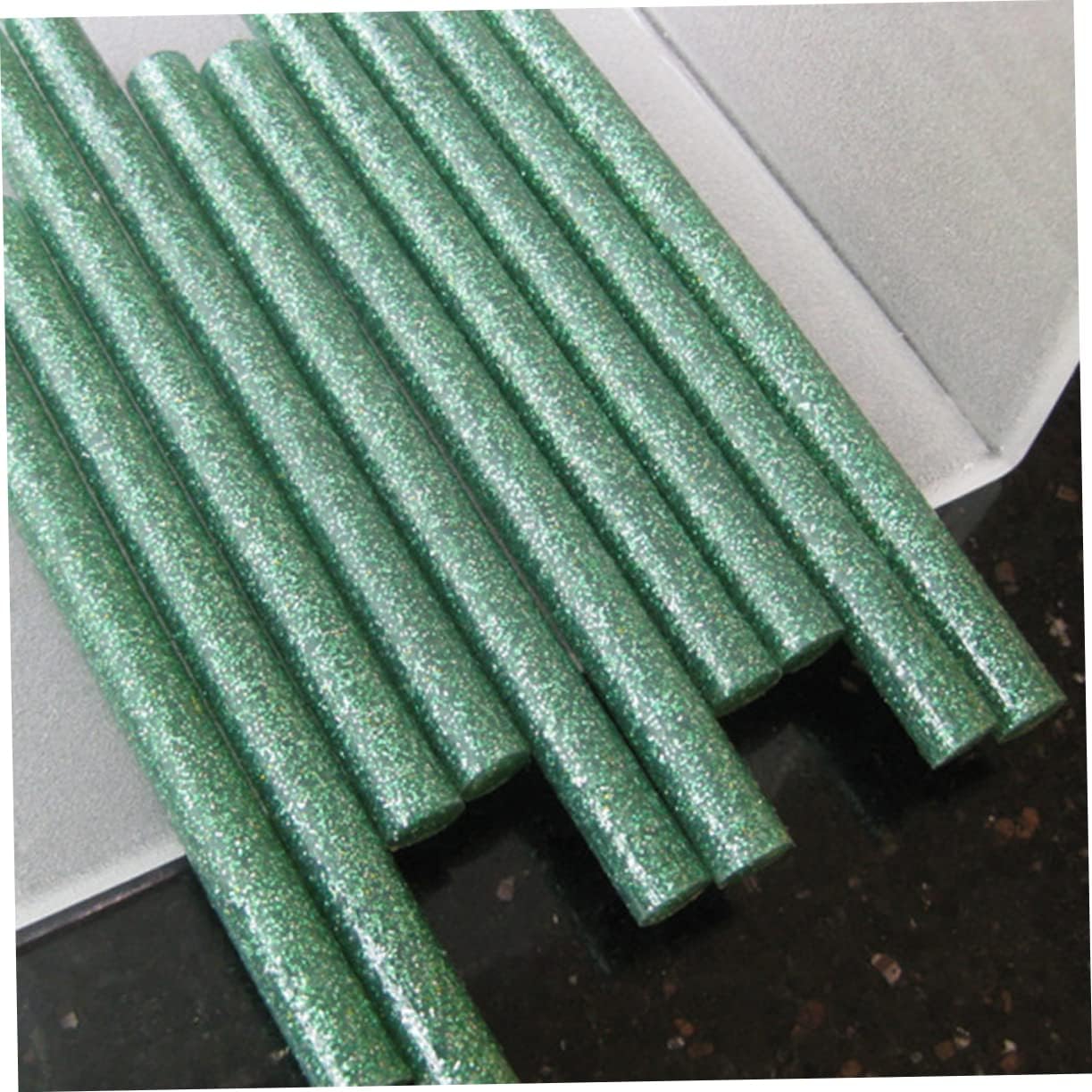 100pcs Glitter Melt Glue Sticks Mini Hot Glue Sticks Bulk for Stockings Gun Glitter Random Color