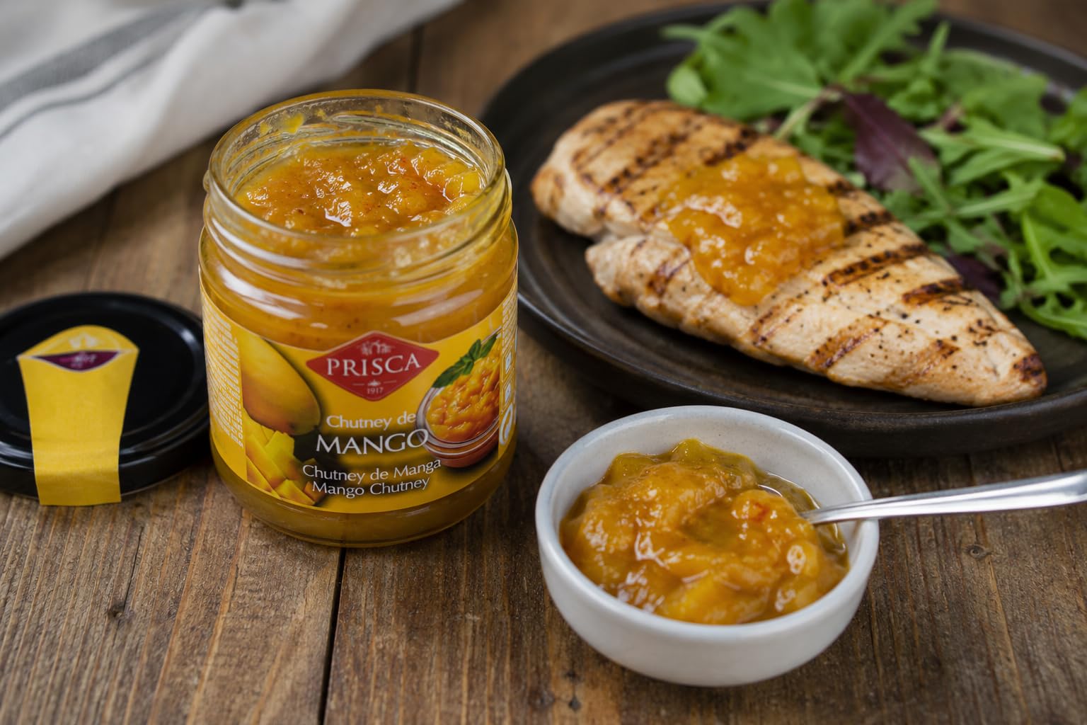 Prisca Mango Chutney 230g Natural Agridulce para Quesos Carnes