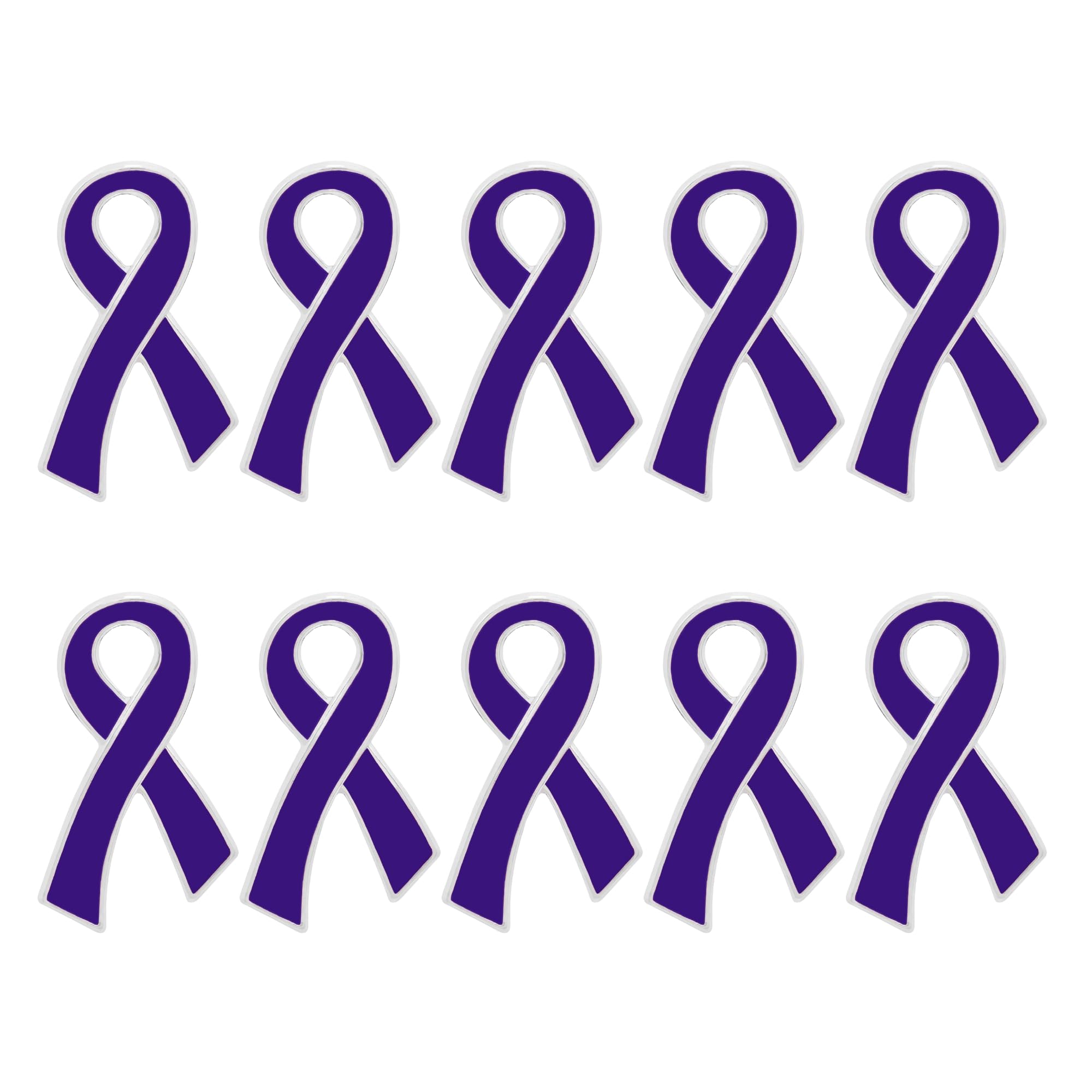 Ribbon Pins 1/5/25/100 for Cancer &amp; Disease Awareness - Various Causes - Bulk Quantities Available for Support Groups and Fundraising