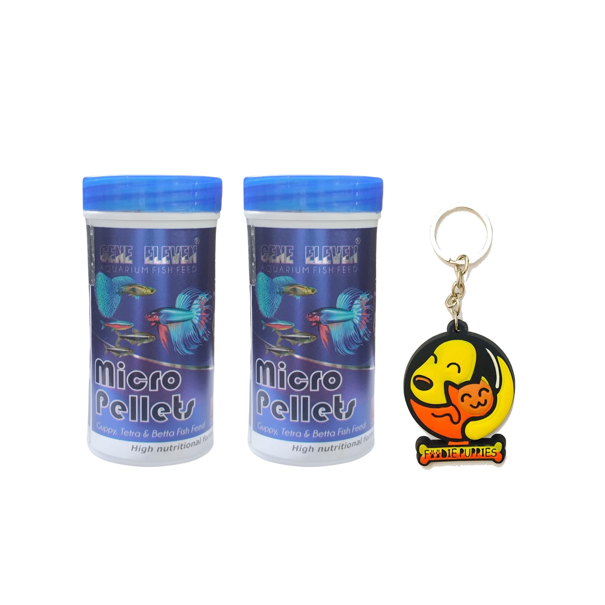 Foodie Puppies Gene Eleven Micro Pellets for Neon Cardinal Tetras, Guppies, Betta Fish, Cichlids & Juvenile Tropical Fishes – Special Food for All Aquarium Fish with Free Key Ring (100g, (Pack of 2)) (B08CDVG91W) Amazon Price History, Amazon Price Tracker