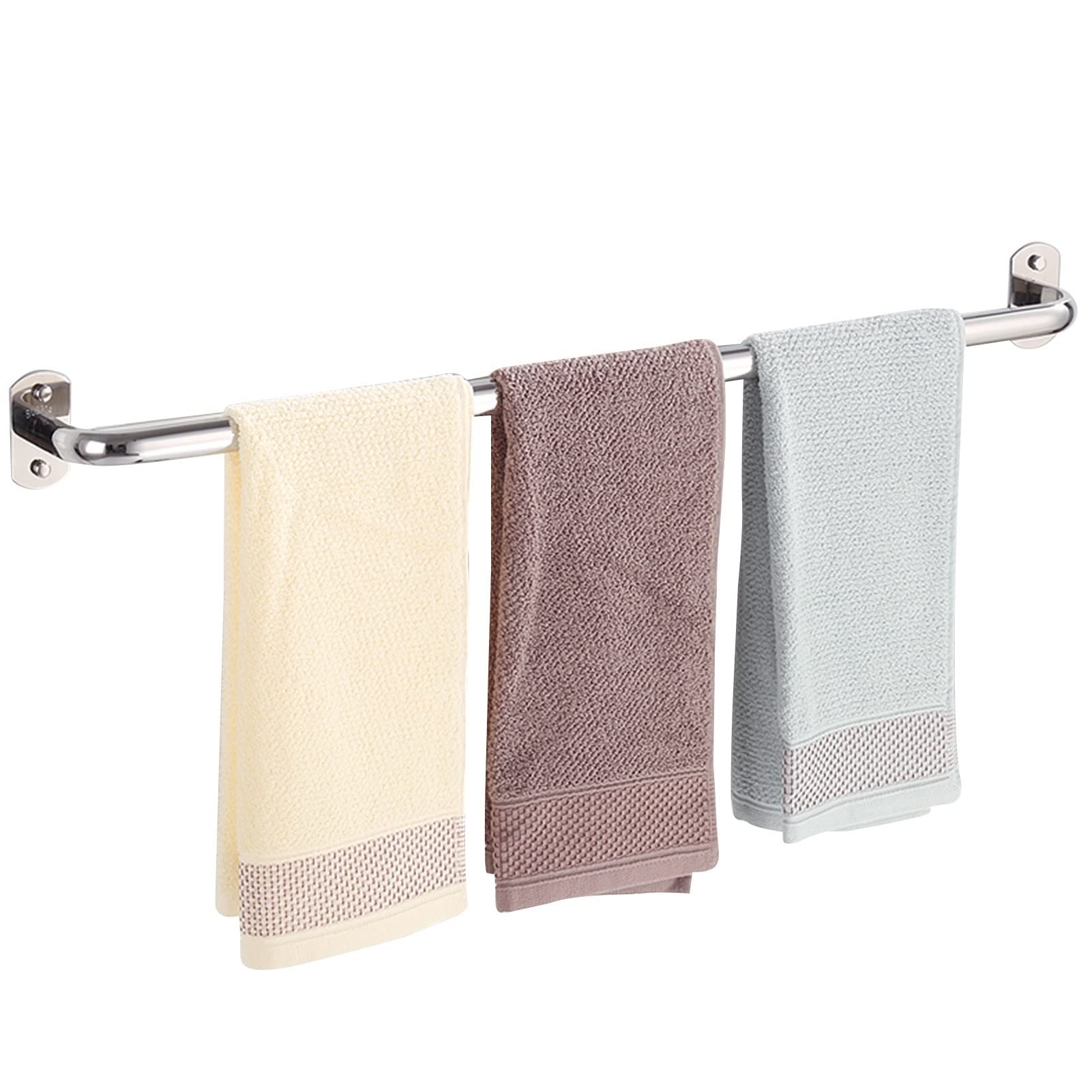 LMYSXAOZ Towel Bar Rails,Tainless Steel Rack,Wall Mounted Holder with Screw,Mounted Bathroom Rods for Kitchen Toilet,30cm-120cm (Size : 100CM)