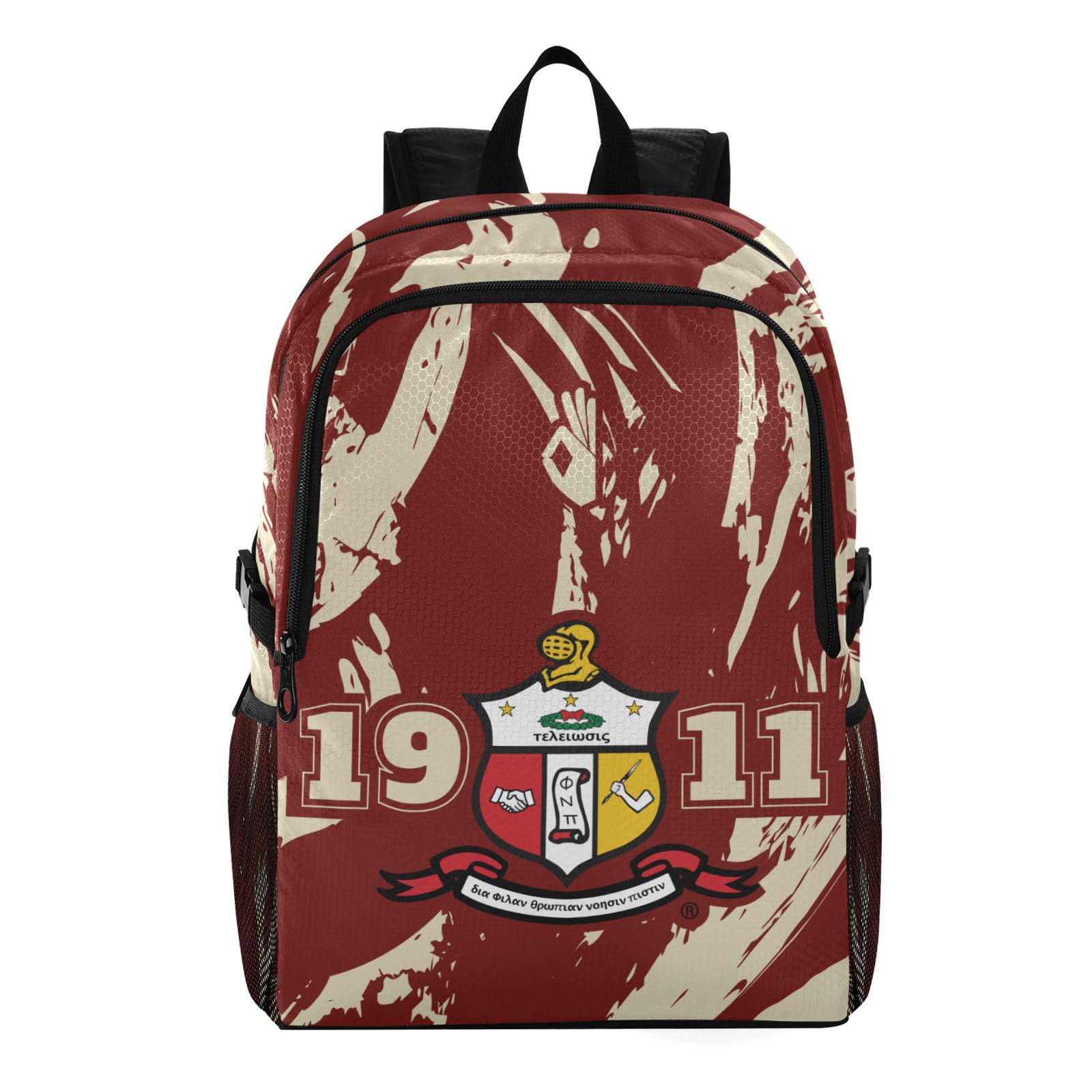 BBGreekBBGreek Kappa Alpha Psi Official Vendor 1911 Crest Backpack,  Travel Bag Fraternity Paraphernalia
