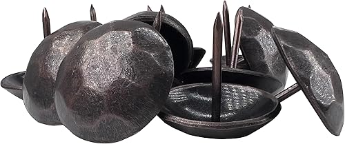 Sidco Supply Paquete de 50 clavos de hierro, clavos decorativos de 1 pulgada, tachuelas de tapicería, acento antiguo, clavos, para mejoras del hogar