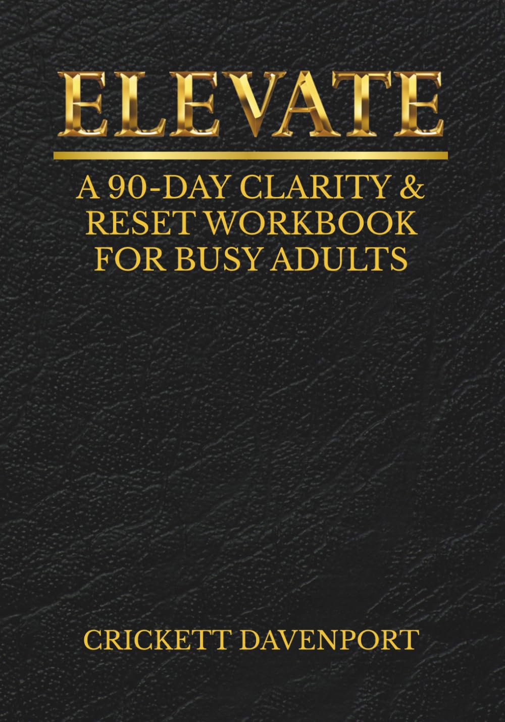 ELEVATE: A 90 DAY CLARITY & RESET WORKBOOK FOR BUSY ADULTS