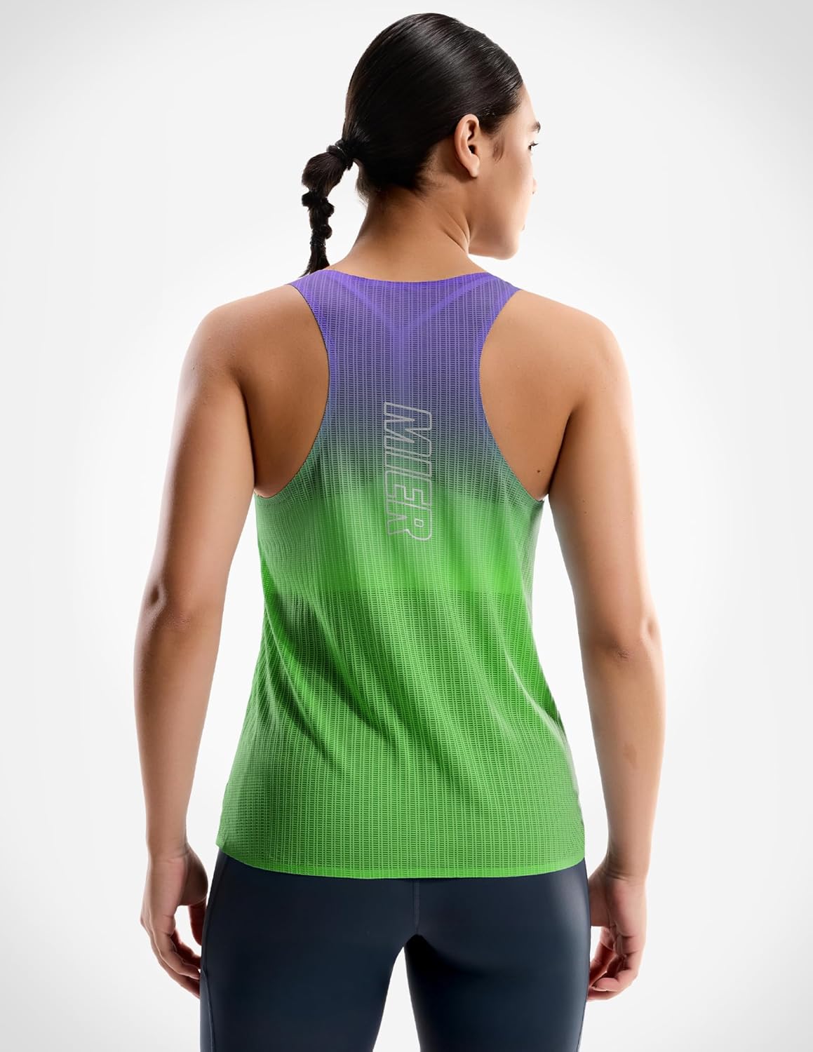 MIER Limitless - Running Tank Tops, Women's Seamless Quick Dry Marathon Racing Singlets, Ultra Lightweight