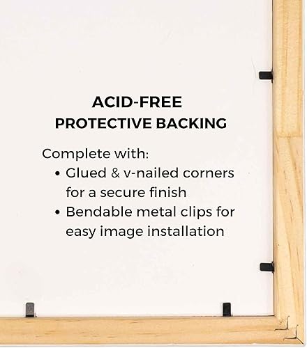 Miniatura 6 de Marco de fotos de madera real negro de 16 x 27 pulgadas de ancho de 1.25 pulgadas  Profundidad del marco interior de 0.5 pulgadas  Marco de fotos