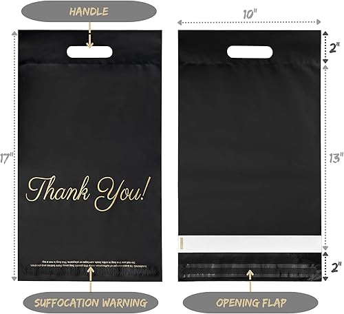 Miniatura 40 de Bolsas esmeriladas para camisetas de 10 x 13, 100 bolsas de envío para ropa, bolsas de agradecimiento, bolsas de paquete, bolsas para pequeñas