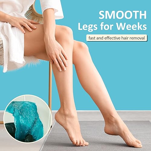 Miniatura 6 de Maxpearl Kit de depilación digital para el hogar, 7 paquetes de cuentas de cera dura para depilación de todo el cuerpo + calentador de cera digital