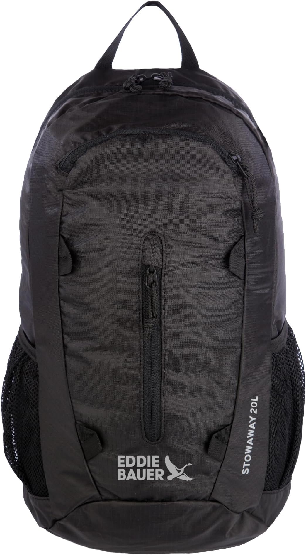 Stowaway Packable Backpack | Travel | Outdoor | Lightweight | Foldable | Durable | Ripstop Polyester | 20L - Onyx Black