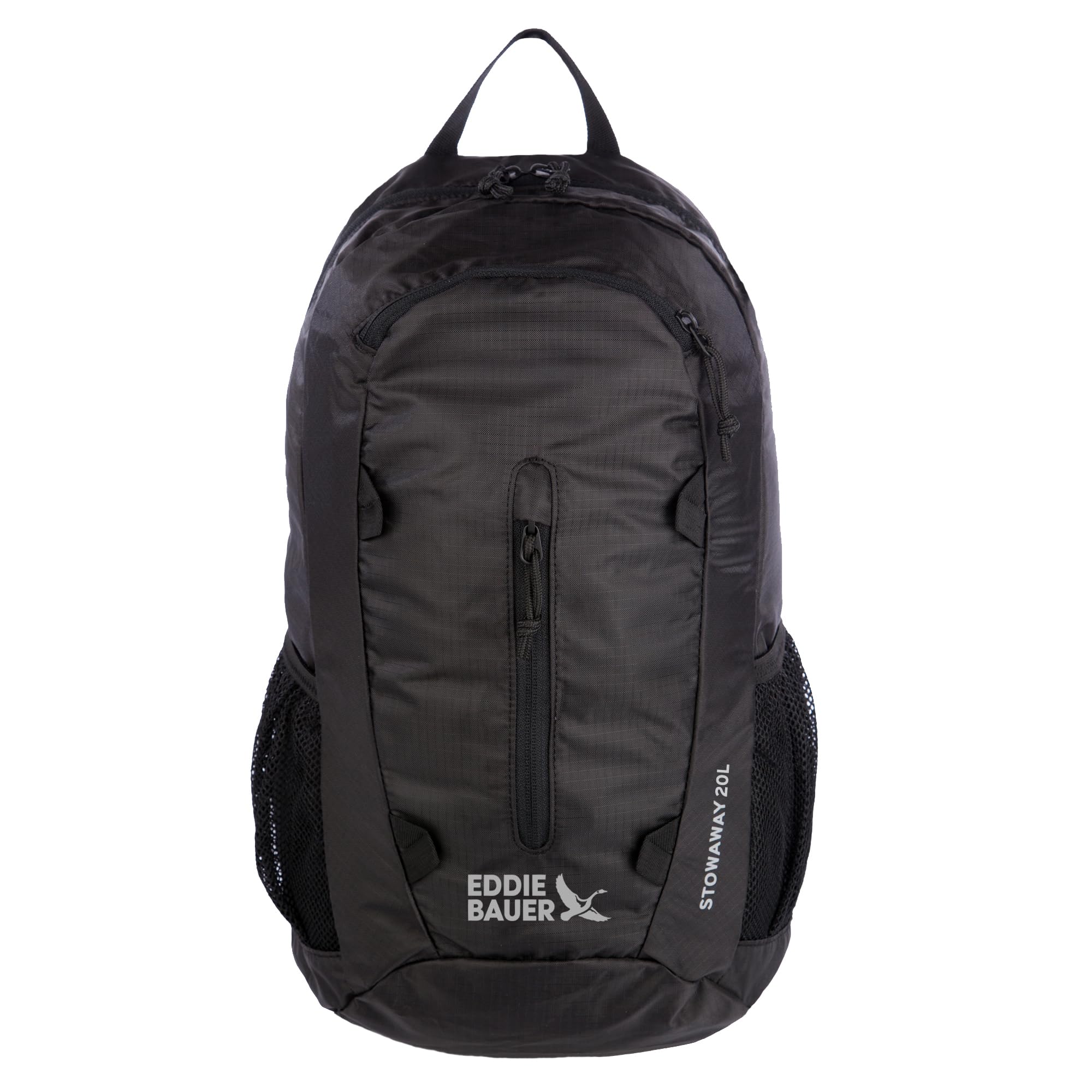 Photo 1 of Eddie Bauer Stowaway Packable Backpack | Travel | Outdoor | Lightweight | Foldable | Durable | Ripstop Polyester | 20L - Onyx Black