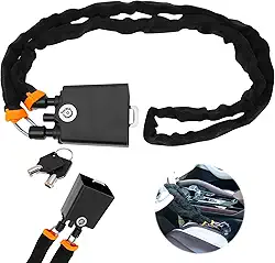 Trava de volante de carro, trava de cinto de segurança de cabo de aço universal, comprimento máximo de 43 cm, dispositivo antirroubo de carro duplo para veículos, caminhões, SUV, van com 2 chaves