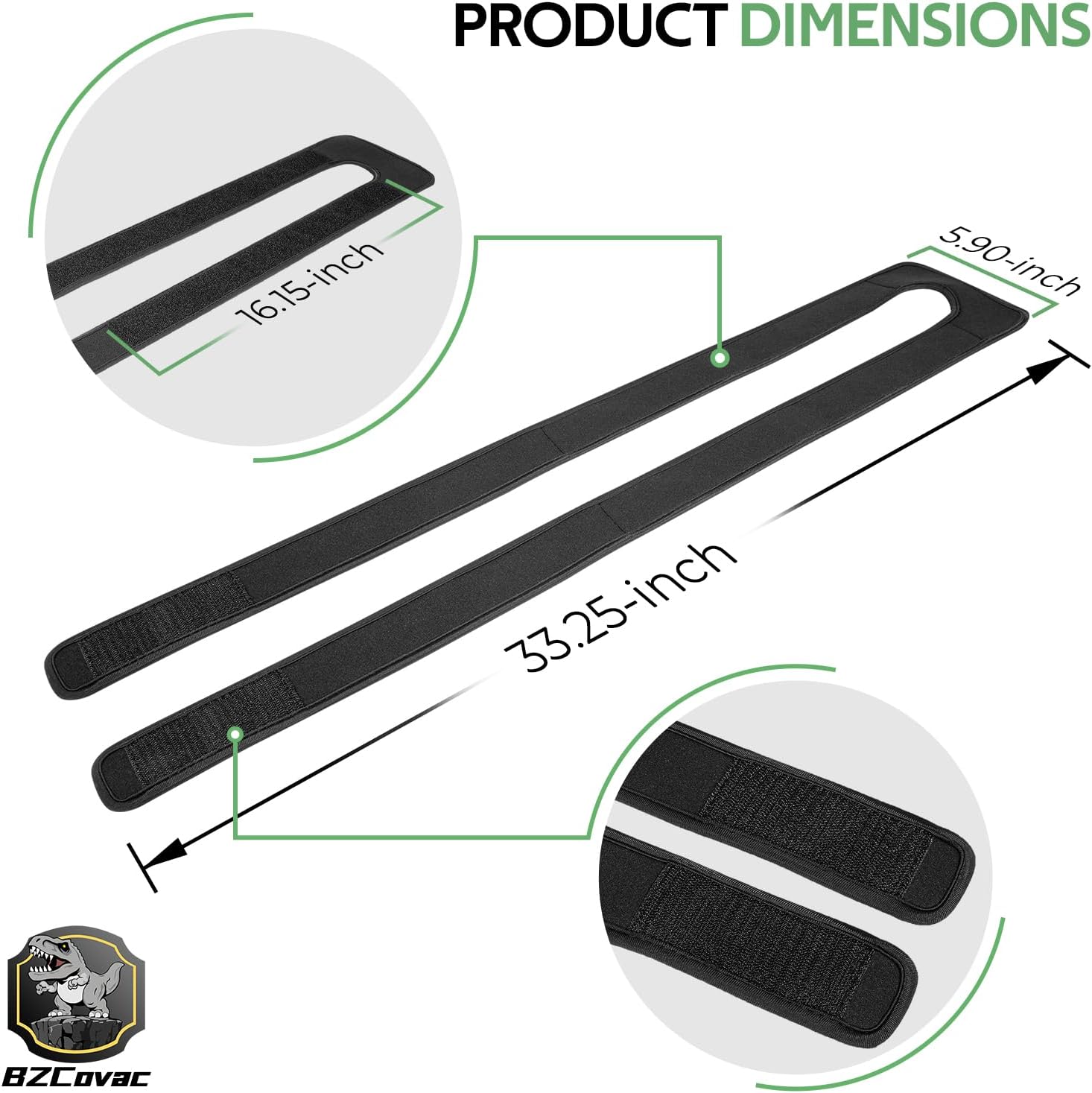 2-Pack, Secure Fish Finder Cover Straps for All Brand Fishing Graphs, Sonar Cover Straps