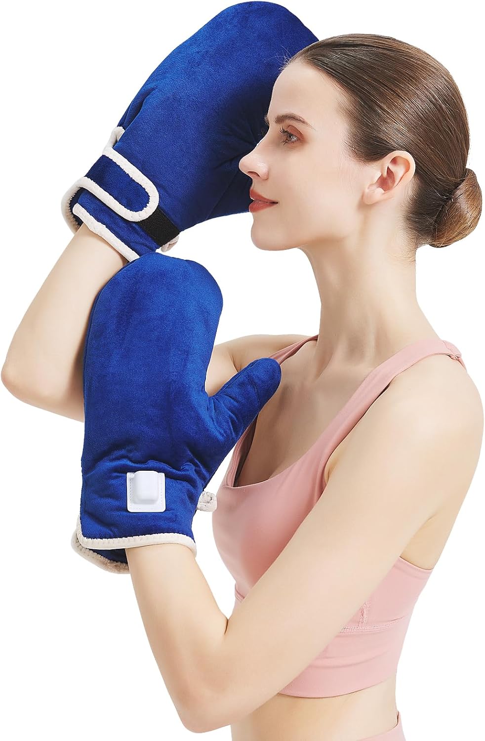 AOKESTE Heated Gloves for Arthritis,Heating Pad for Hands for Pain Relief,Hand Heating Pad Hand Warmers Gloves for Carpal Tunnel Relief, Heated Mittens for Men Women 10-90Min Auto Shut Off