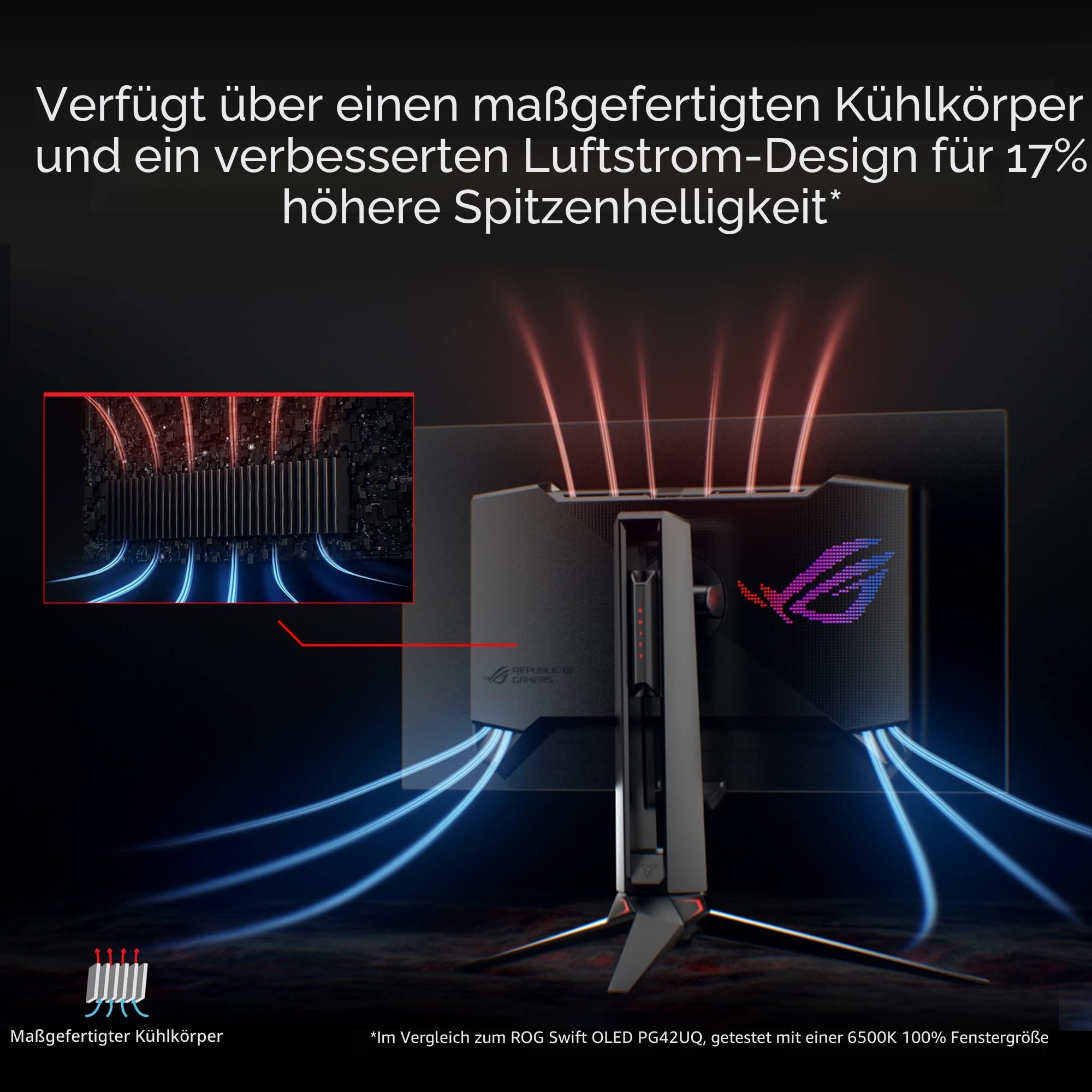 ASUS ROG Swift PG27AQDM 27 Zoll 240 Hz WQHD OLED Gaming Monitor