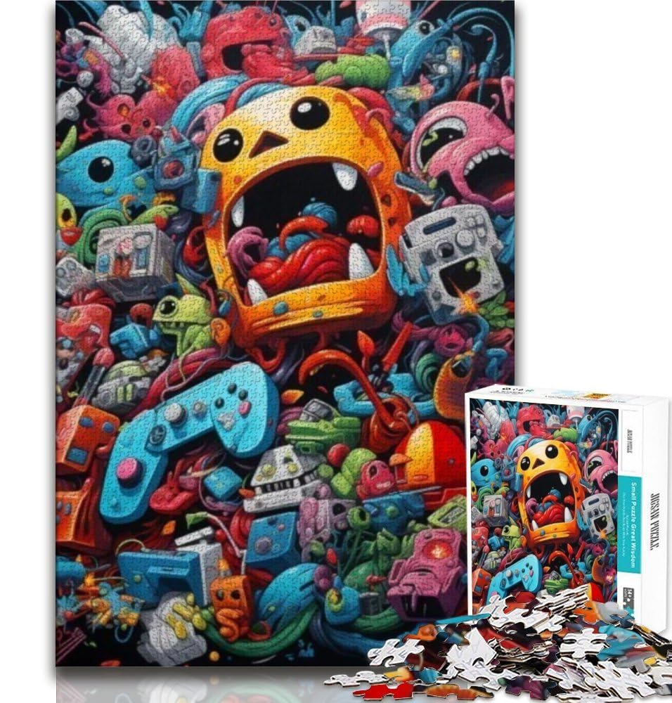 Jigsaw Puzzles for Adults 1000 Art Gamepad Puzzles for Teenagers,Challenging Game for The Whole for Women, Gifts for Men 38x26cm