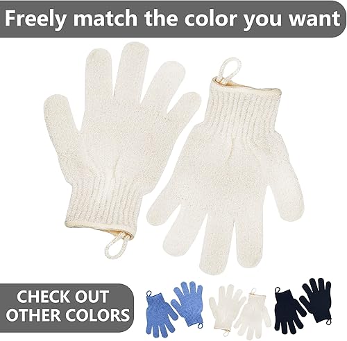 Miniatura 8 de Guante exfoliante  Exfoliante corporal para piel suave y suave  Exfoliante corporal para cabello encarnado, removedor de piel muerta y picazón y