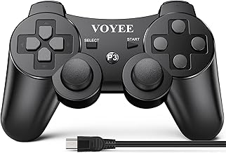 VOYEE Wireless Controller Compatible with Play-Station 3 PS-3 (Black)