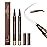 Espoce 2 Pack Eyebrow Pen, Waterproof Microblading Eyebrow Pencil, 4 Tip Precise Eye Brow Makeup Pen for Women to Effortlessly Create Hair Like Natural Brows, Non Dry Out and Last All Day (Espresso)