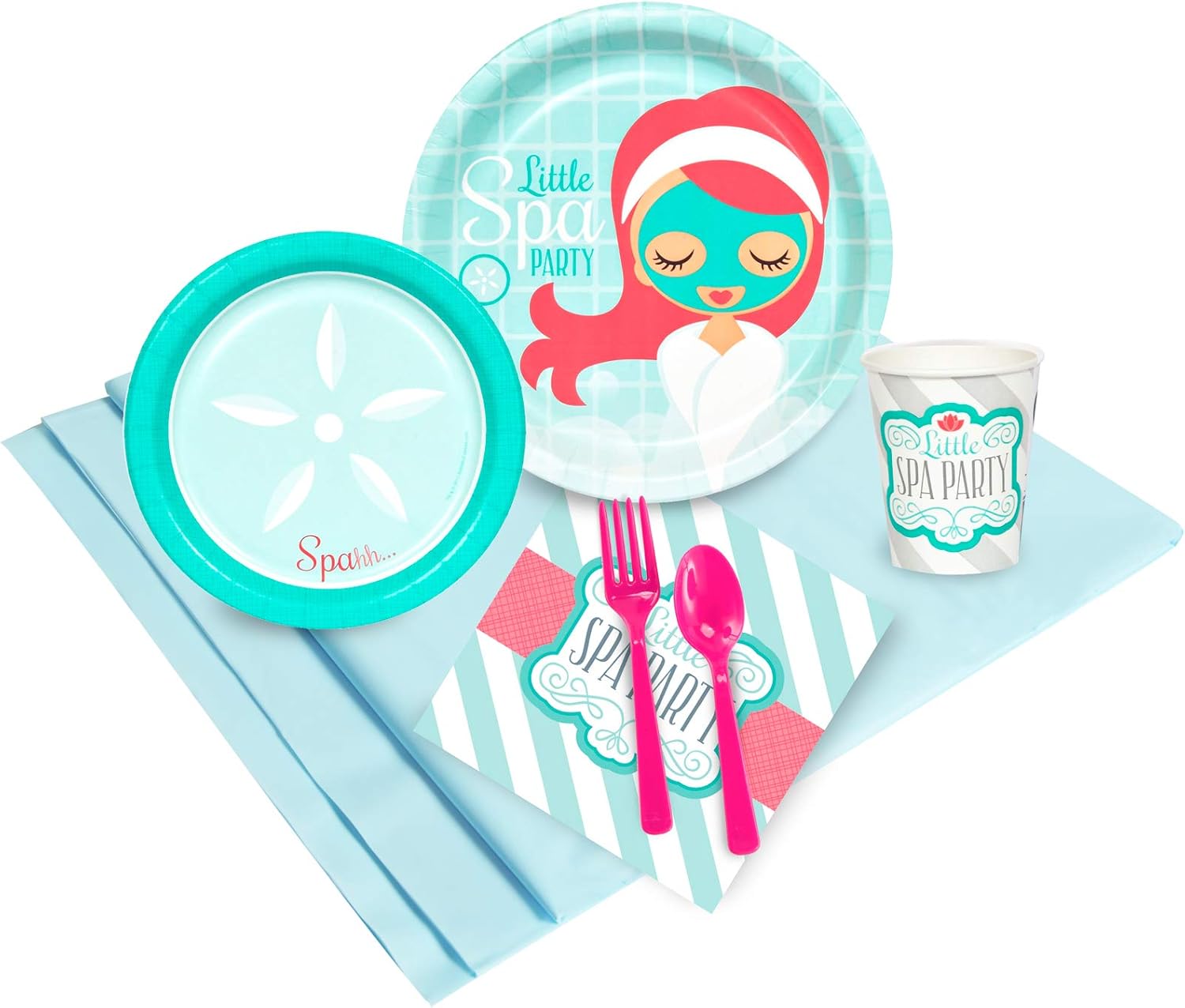 BirthdayExpress Little Spa Salon Makeover Party Supplies - Party Pack for 24 : Home & Kitchen