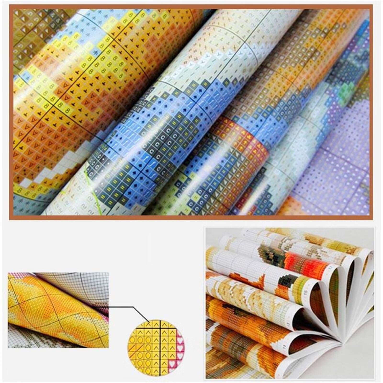 Kits de pintura de diamantes para adultos, ciudad, vista nocturna, kits de pintura artística para principiantes, cuadros de diamante de perforación completa, pinturas artísticas de cristal para