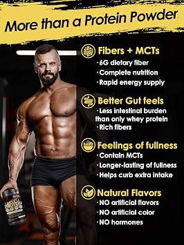 NATURE TARGET Unflavored Protein Powder - 24g Whey, Milk & Pea Isolate Blend with MCTs - No rBGH, Gluten-Free - Perfect for Coffee & Baking - 16 Servings