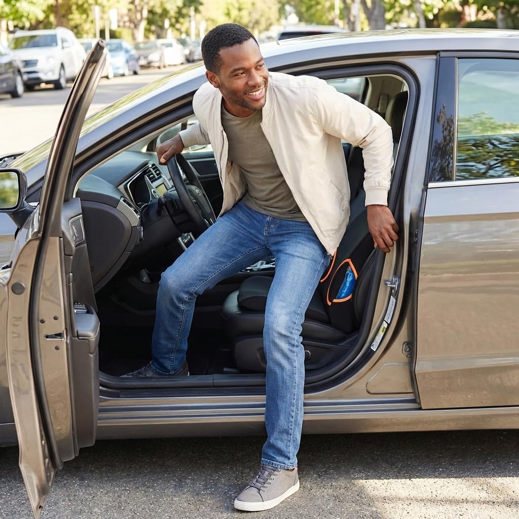 NOVA Medical Products NOVA Lumbar Support Pillow, Back Lumbar Cushion with Hot & Cold Pack and Extra Lumbar Insert, Breathable & Removable Washable Cover, Black