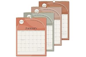 S&O Boho Modern Wall Calendar from January 2024 to June 2025