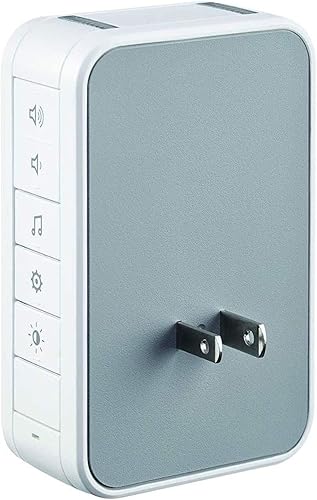 Miniatura 3 de Honeywell RDWL917AX2000E Serie 9 - Timbre inalámbrico portátil para puerta y botón de empuje, RDWL313P2000E, 110 volts