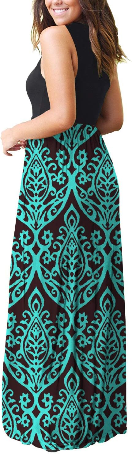 MOLERANI Women's Loose Plain Maxi Dresses Casual Long Dresses with Pockets - Image 2