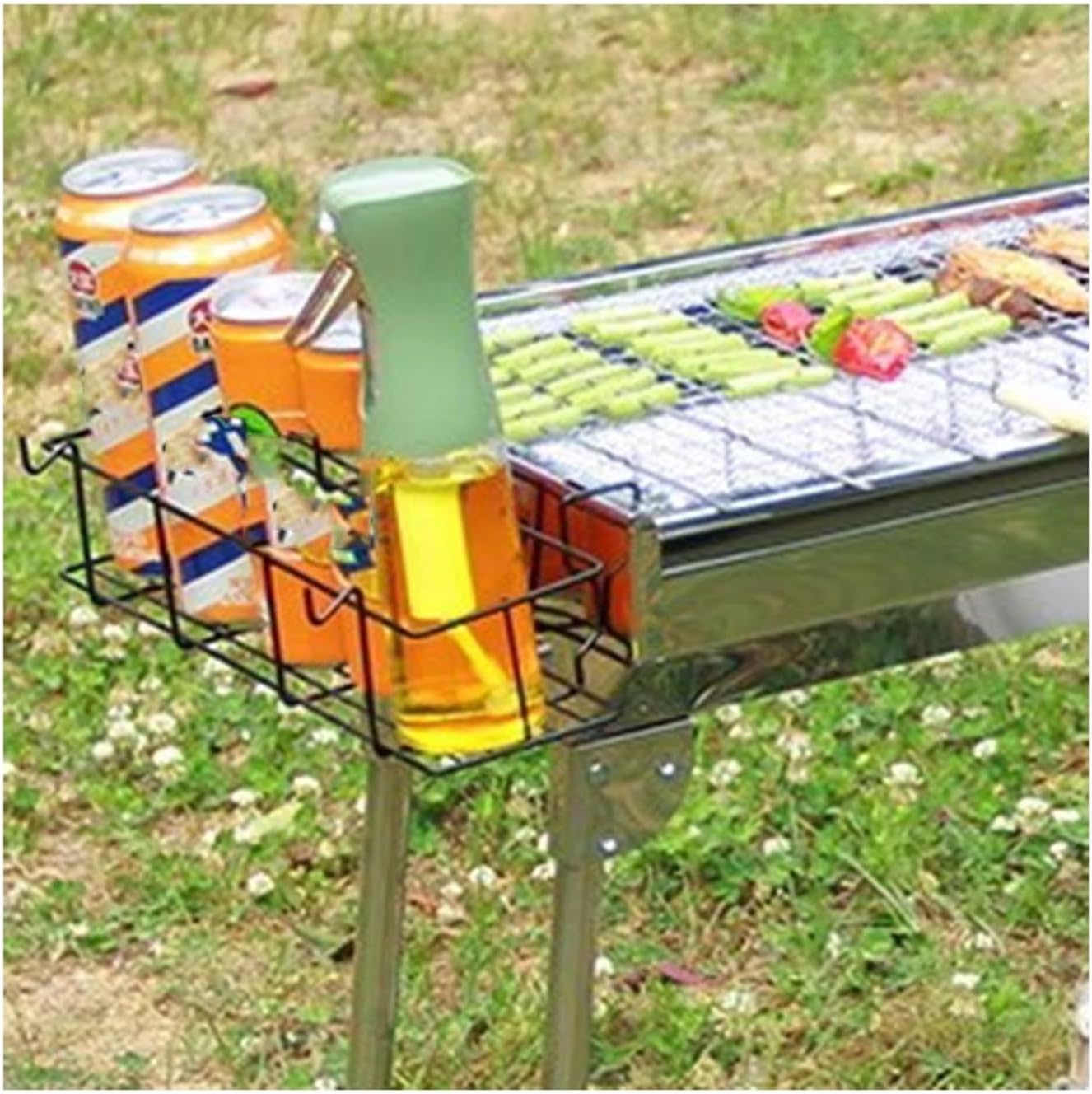Barbecue Grill Stainless Steel Portable Folding Barbecue Rack Camping Outdoor Carbon Oven Charcoal Grill