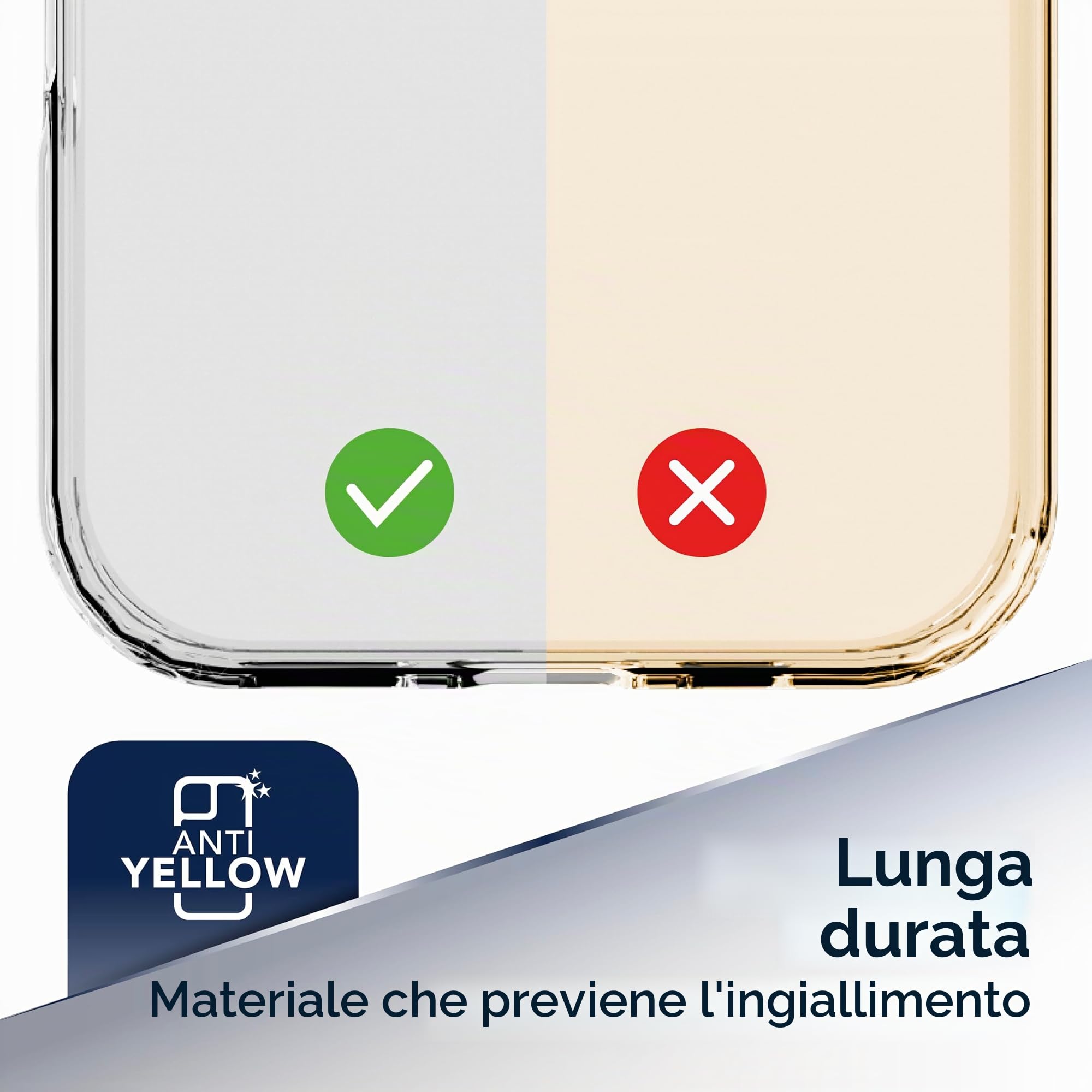 cellularline - Spin Mag - Compatibile con iPhone 17 Pro Max - Custodia con supporto ad anello rotabile, compatibile con ecosistema Magsafe - Bordi rialzati - Trasparente