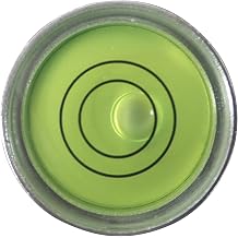 Small Metal Round Circular Bulls Eye Spirit Bubble Level Green Liquid Circular - Surface Level Tool Clock Camera Hobby Tripod Caravan