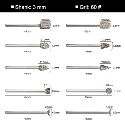 Miniatura 8 de GOXAWEE Kit de herramienta giratoria, 140 accesorios, set de de minitaladro eléctrico, de troquelado, de velocidad variable, con portabrocas sin
