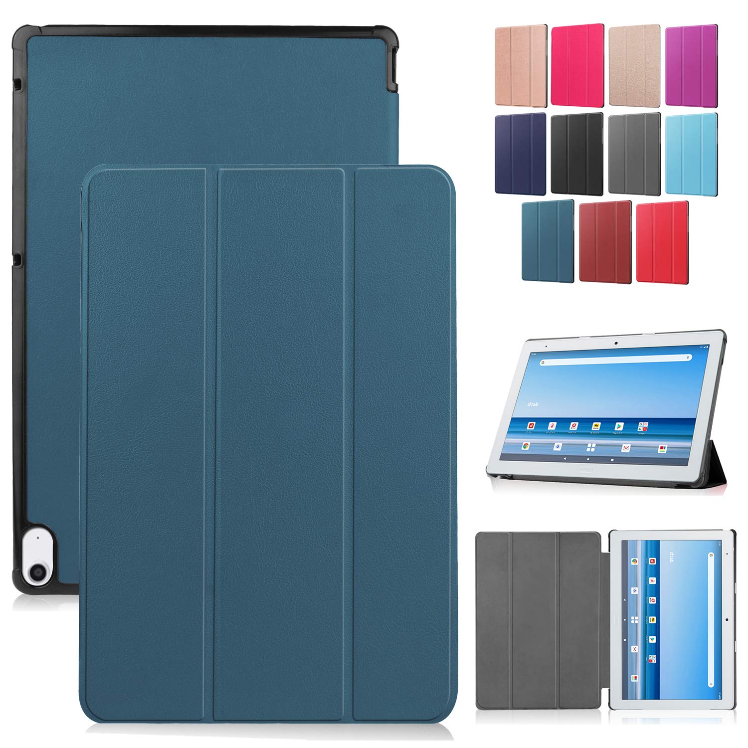 Amazon.co.jp: Duanr dtab d-41A docomo 10.1インチ 専用ケース カバー