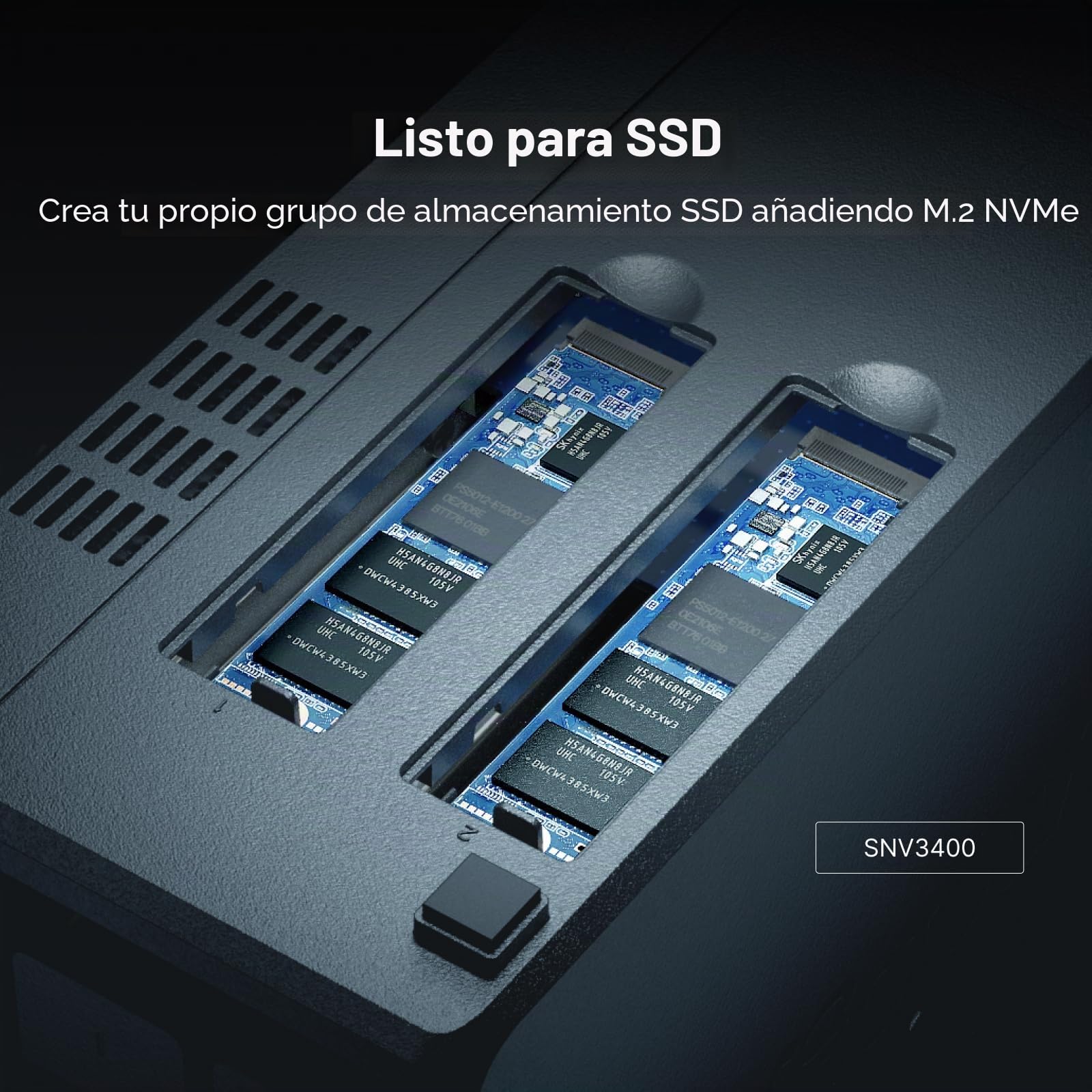Almacenamiento en Red NAS Synology DS723+ Negro AM4 Socket: AMD Ryzen™ AMD Ryzen R1600
