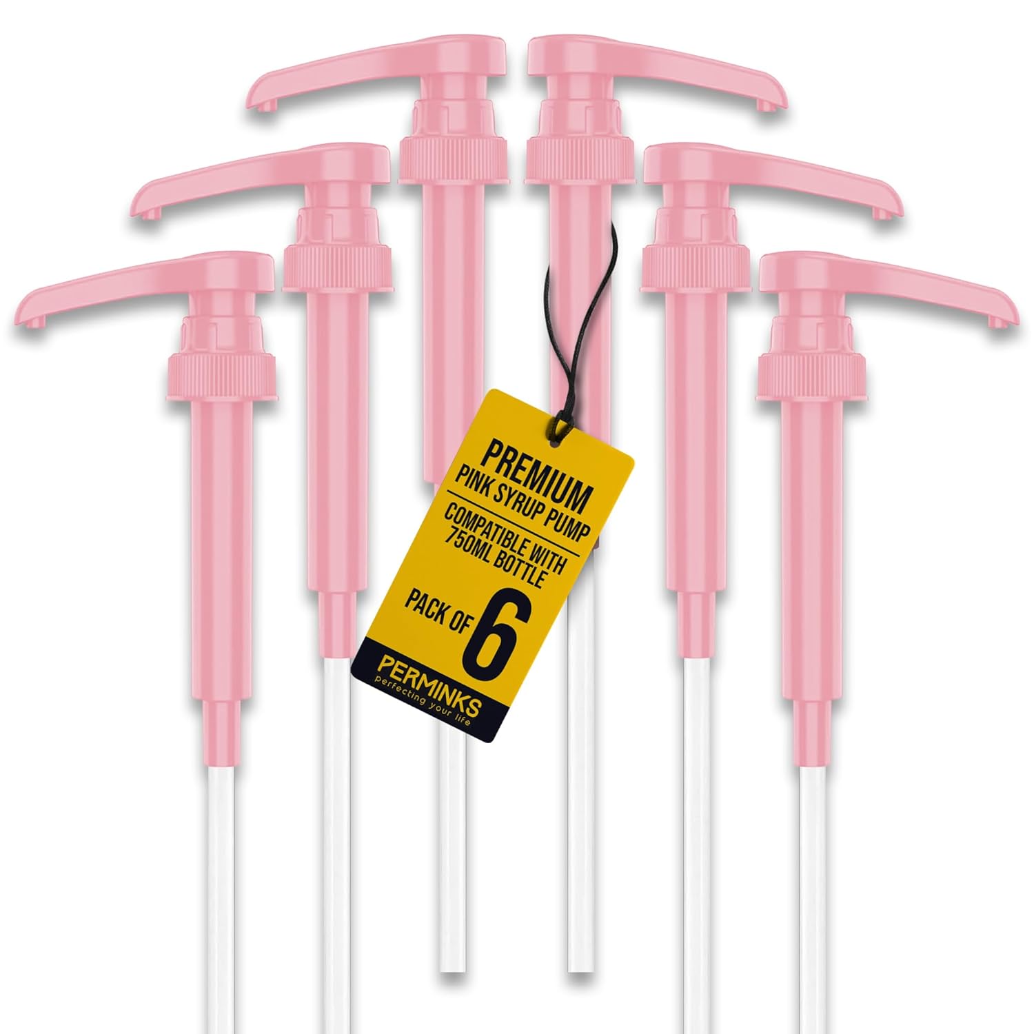 PERMINKS Premium Syrup Pump Compatible with Torani 750 ml Bottle, Davinci Syrups