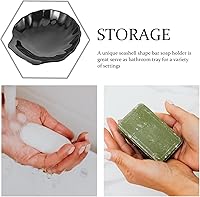 Vista 3 de Shell Soap Dish Shell Soap Holder Tray Sink Holder Shower Bar Dishes for Bathroom Bar Bathroom for Shower