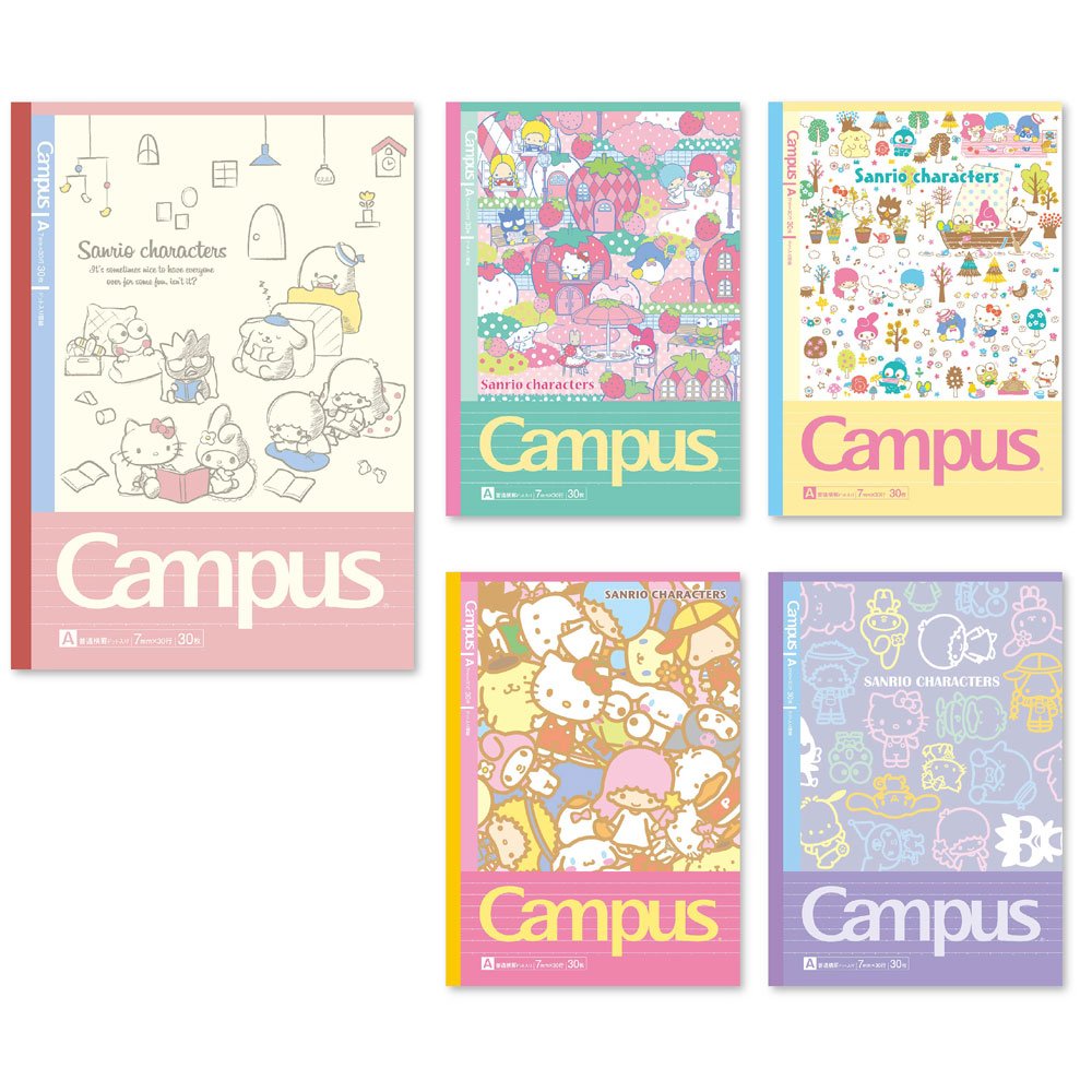 Amazon | サンスター文具 サンリオ キャンパスノート ドットA罫