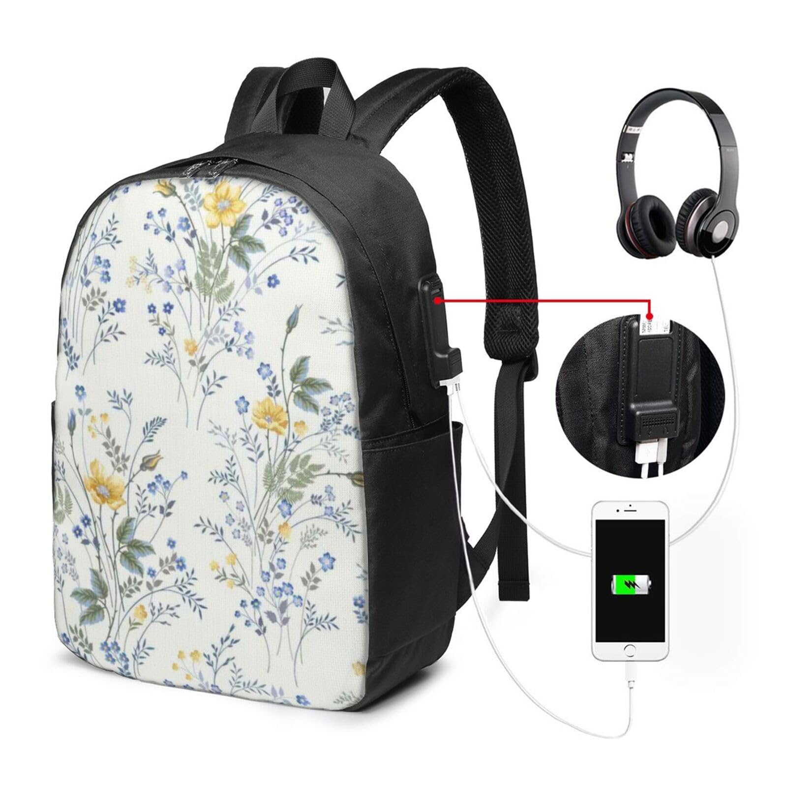 Zaino per laptop da 17 pollici con zaini per borse scolastiche in