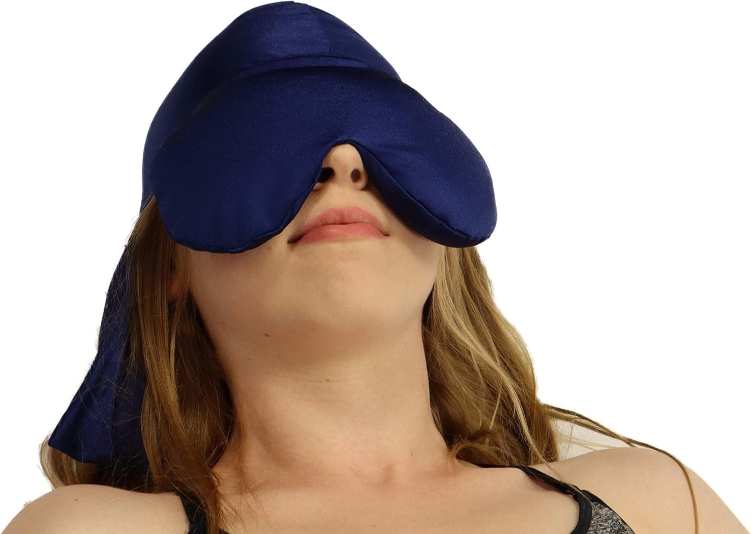 Greatest Product Sinus Pressure & Migraine Headache Relief Cap and Eye Wrap - Deep Penetrating Herbal Ice hat for Hot or Cold Sinus Pain Relief