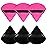 6 Pieces Powder Puff Face Soft Triangle for Loose and Body Powder, Velour Makeup Sponge Set Setting Powder Puff Makeup Tools